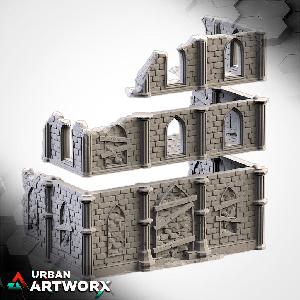 Tabletop Gelände - Txarli Factory - Temple Ruins Txarli Factory