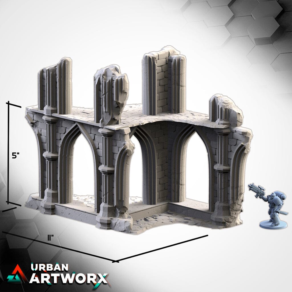 Tabletop Gelände - Txarli Factory - Temple Ruins Txarli Factory Ruin 2