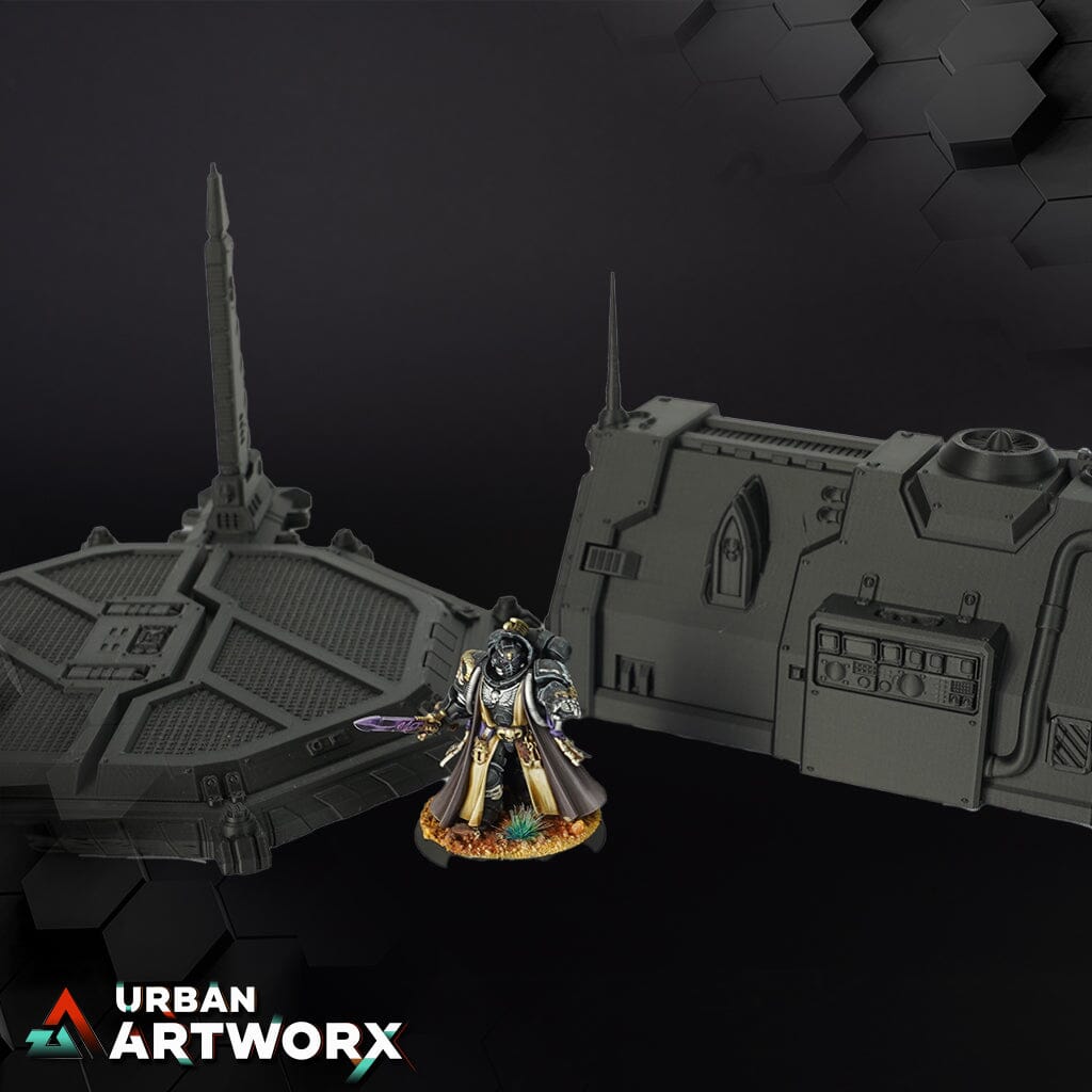 Tabletop Gelände - War Scenery - Chapters Headquarter - Chapel Barracks War Scenery