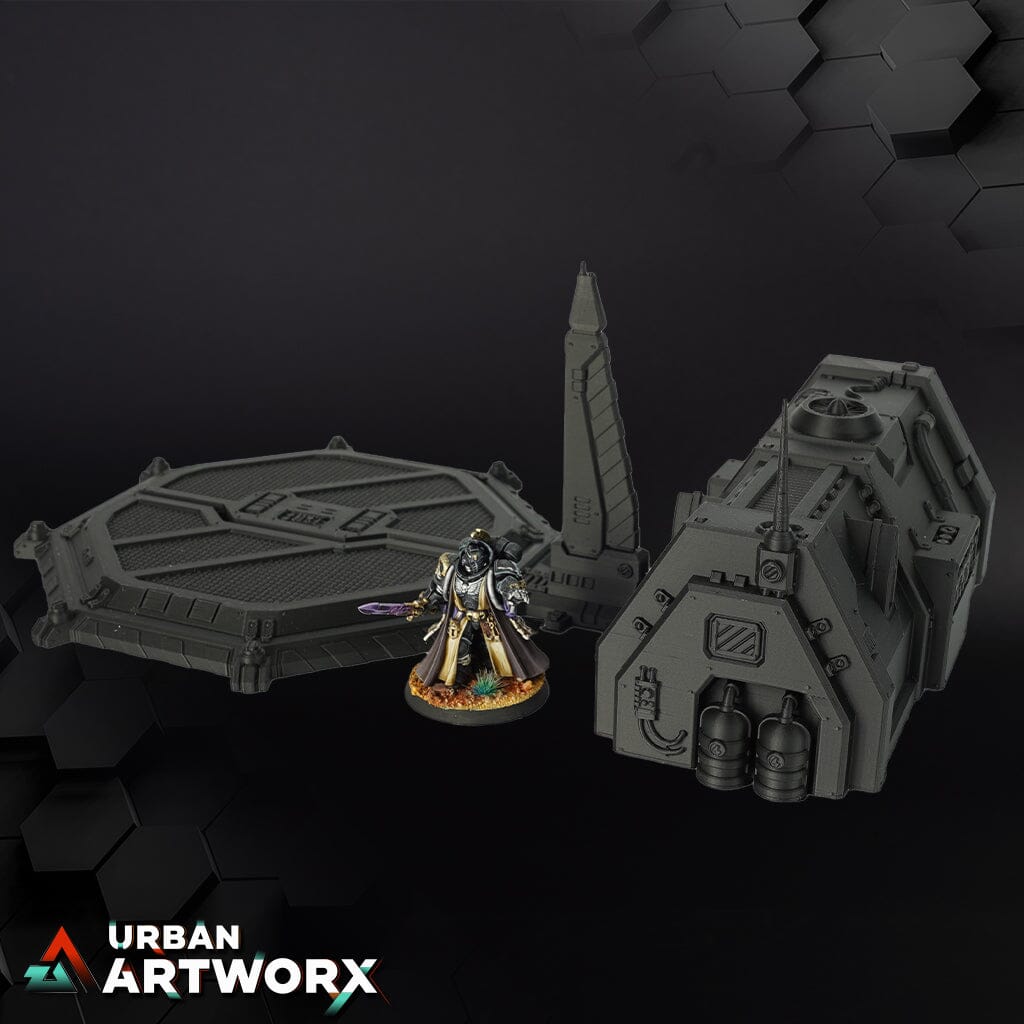 Tabletop Gelände - War Scenery - Chapters Headquarter - Chapel Barracks War Scenery