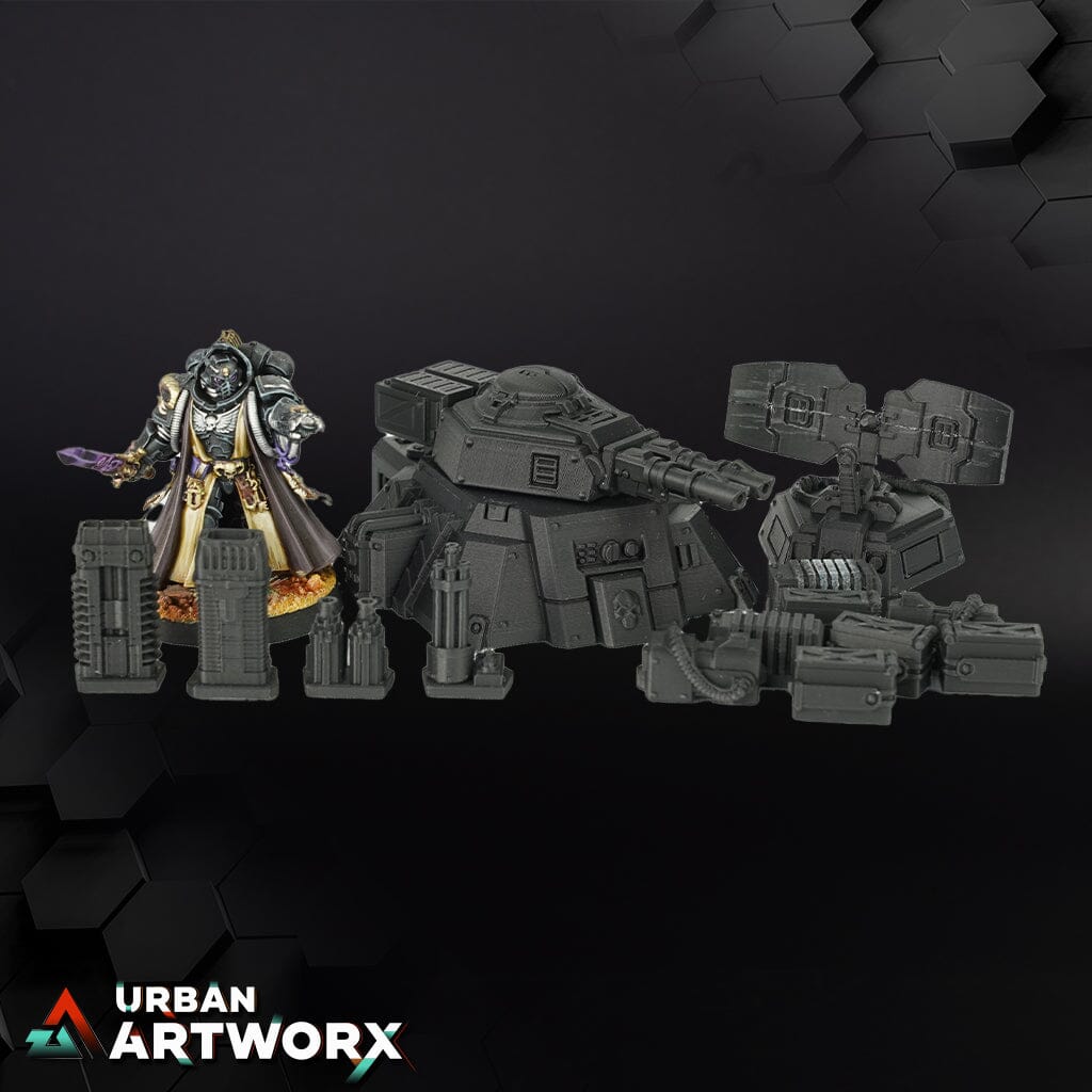 Tabletop Gelände - War Scenery - Chapters Headquarter - Defense Turret War Scenery