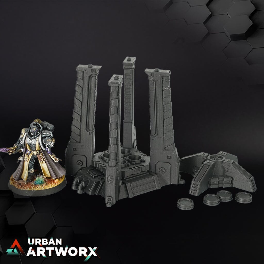 Tabletop Gelände - War Scenery - Chapters Headquarter - Plasma Generator War Scenery Multipart LED Ready