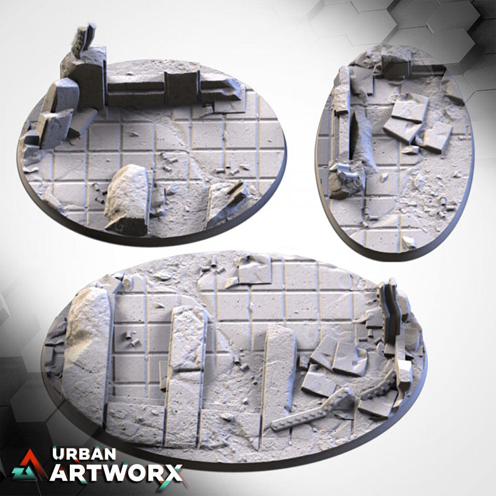 Txarli Factory - City Ruins Bases Txarli Factory Oval 105x70mm