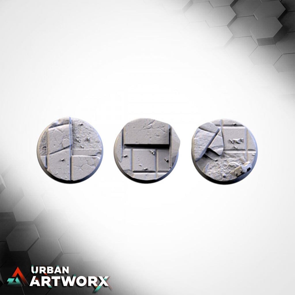 Txarli Factory - City Ruins Bases Txarli Factory Round 40mm (5)