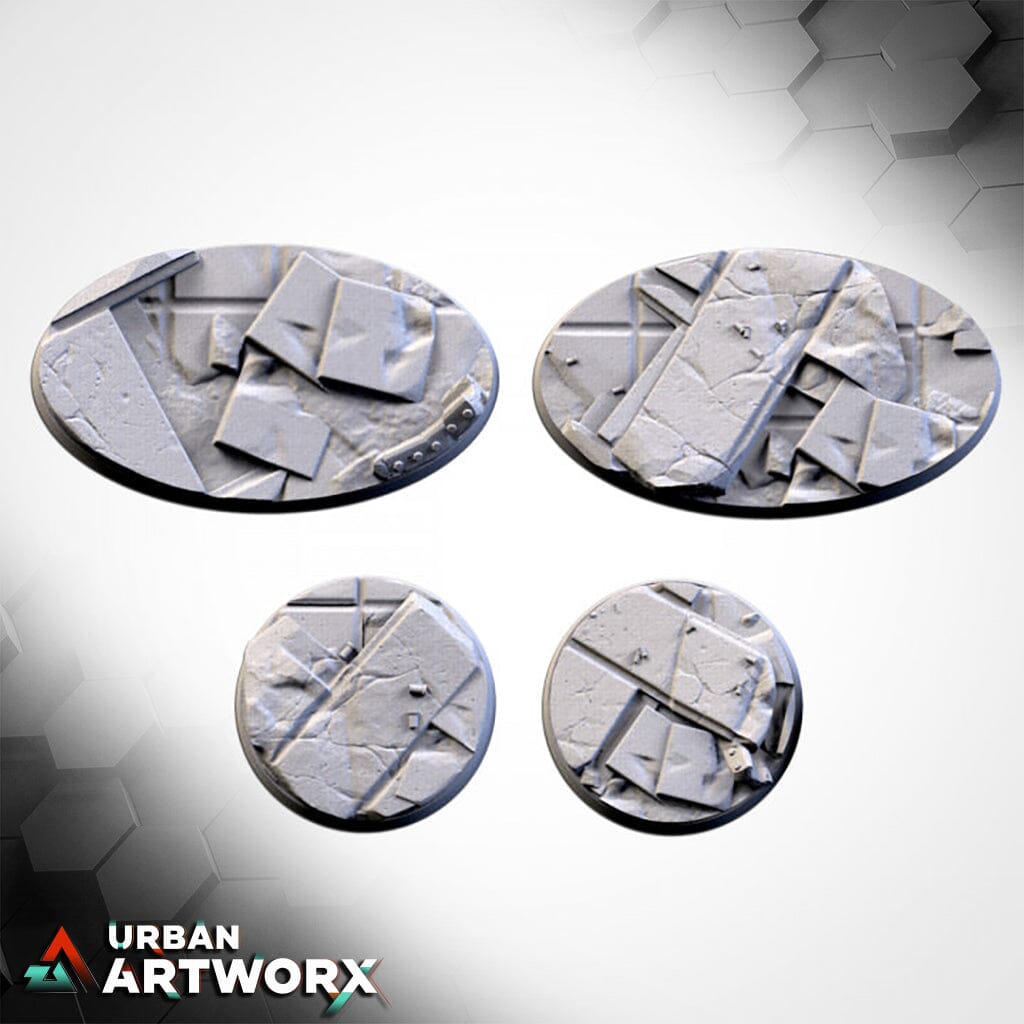 Txarli Factory - City Ruins Bases Txarli Factory Round 50mm (3)