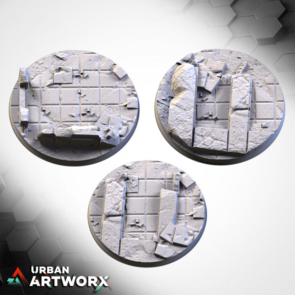Txarli Factory - City Ruins Bases Txarli Factory Round 90mm