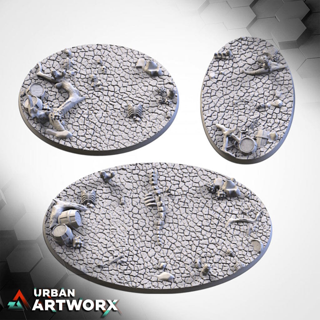 Txarli Factory - Cracked Desert Bases Txarli Factory Oval 105x70mm