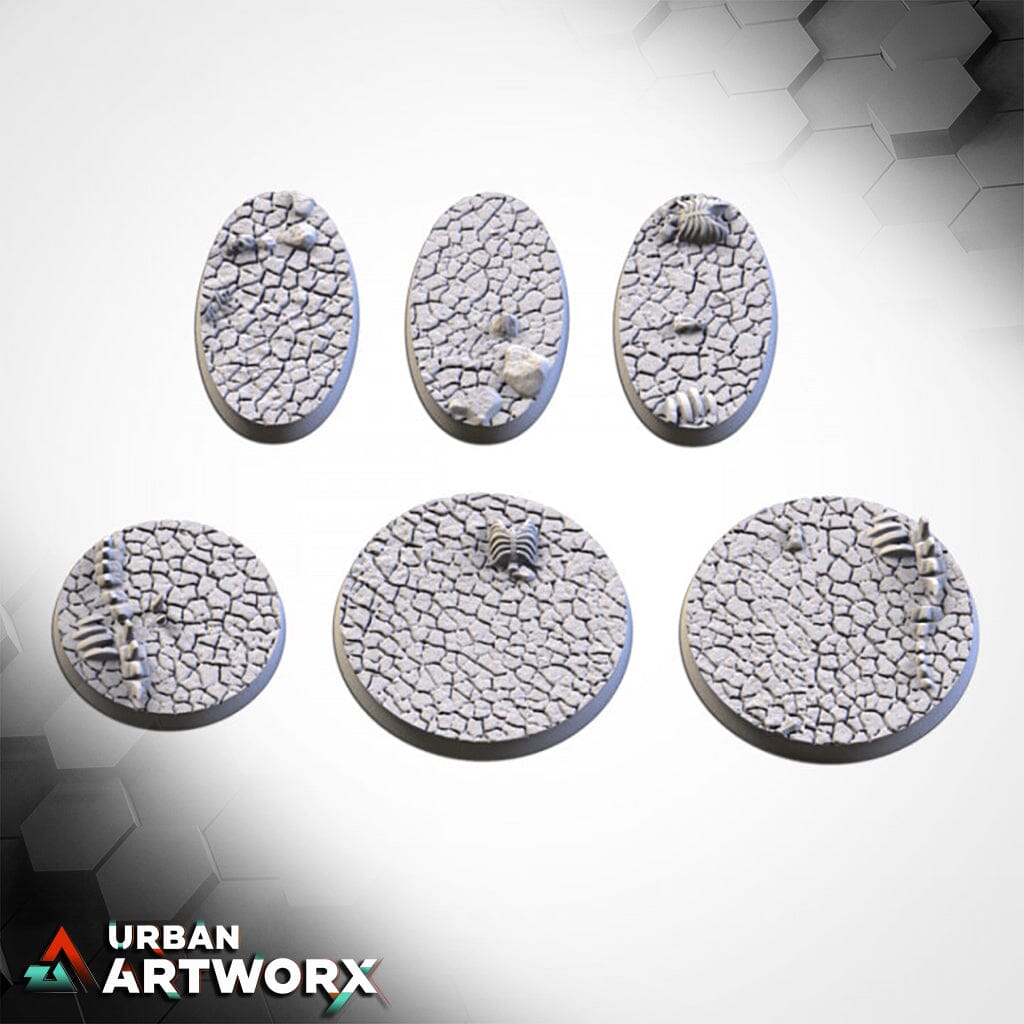 Txarli Factory - Cracked Desert Bases Txarli Factory Oval 60x35mm (3)