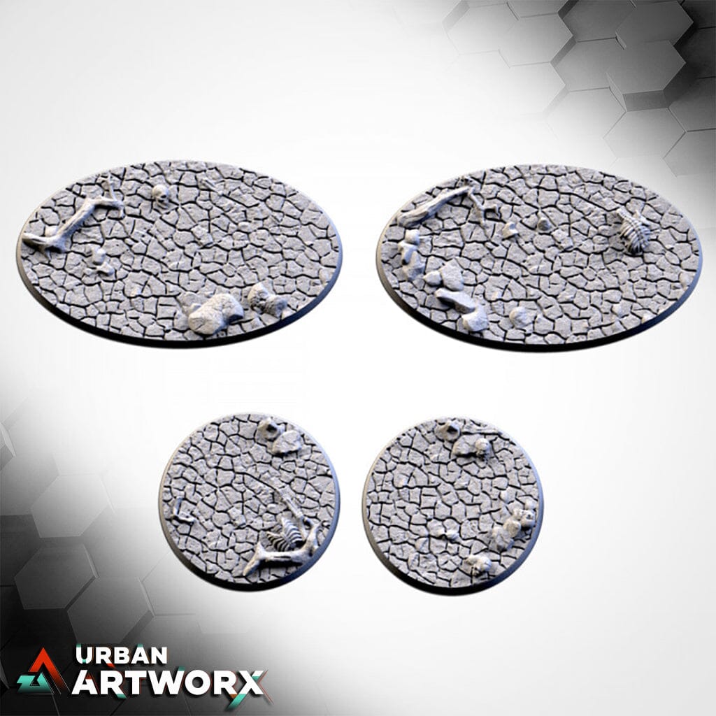Txarli Factory - Cracked Desert Bases Txarli Factory Round 50mm (3)