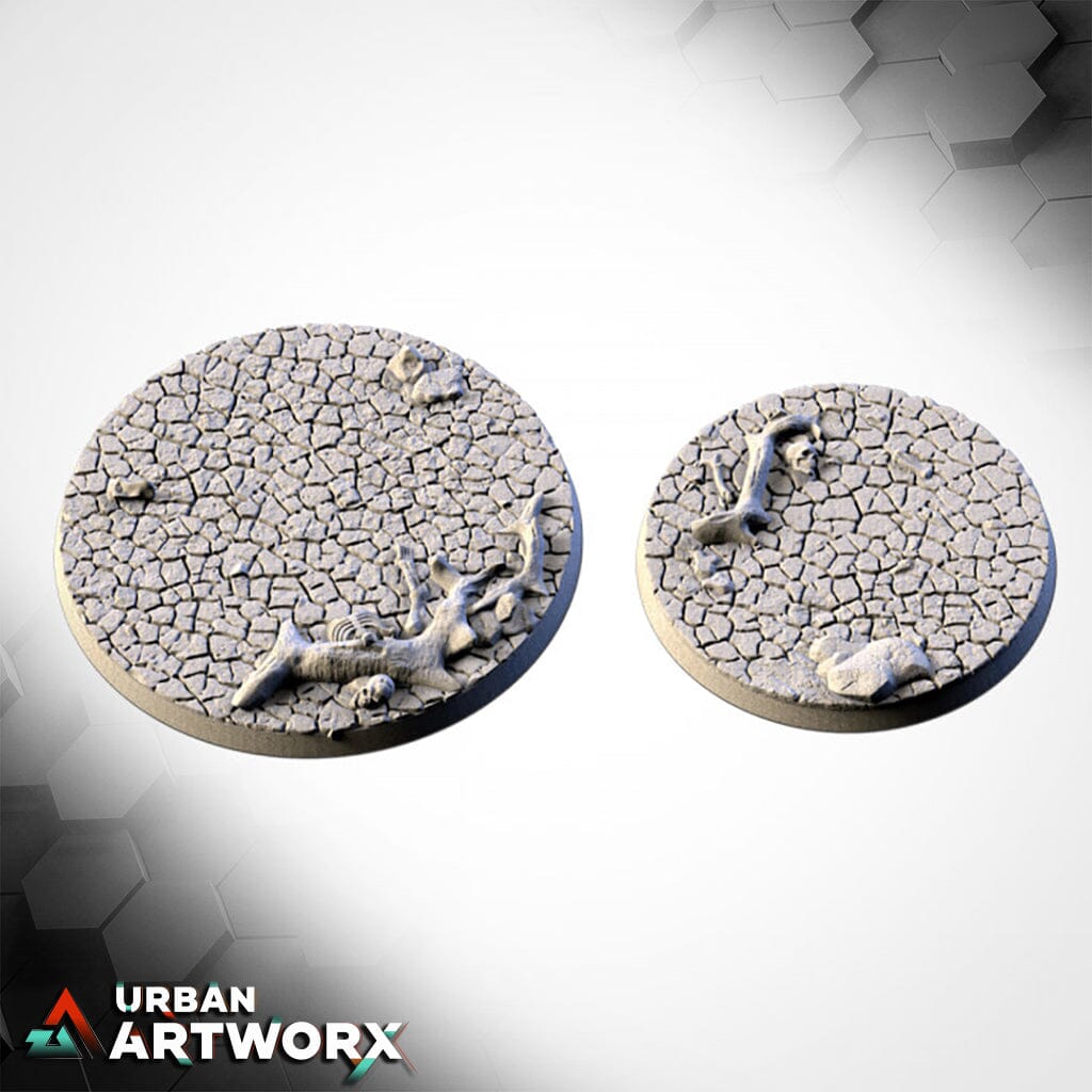 Txarli Factory - Cracked Desert Bases Txarli Factory Round 60mm (2)