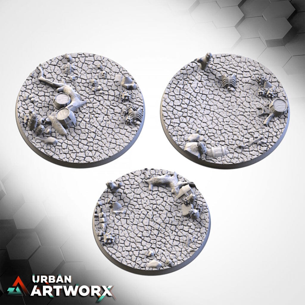 Txarli Factory - Cracked Desert Bases Txarli Factory Round 90mm
