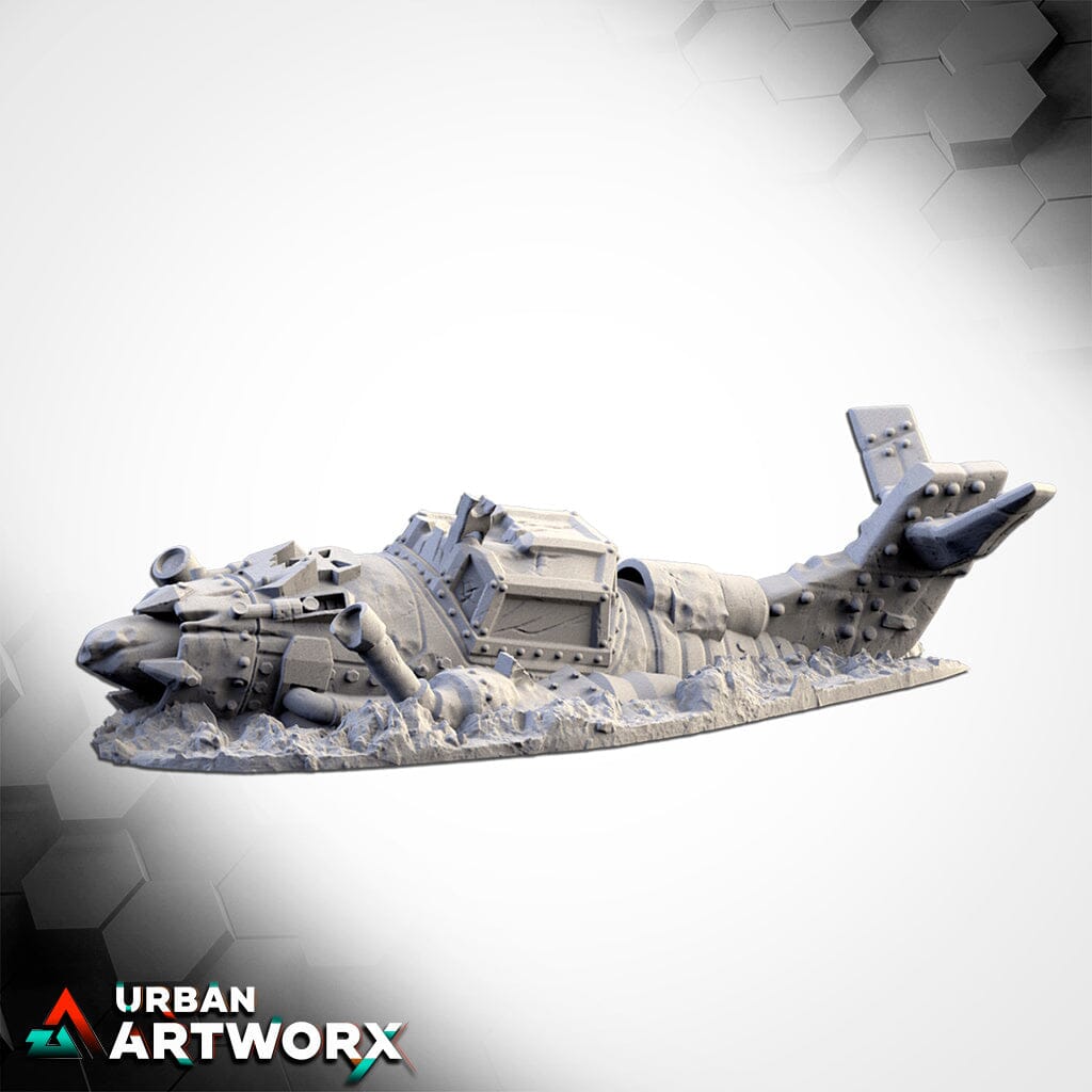 Txarli Factory - Crashed Orc Planes Txarli Factory Crashed Orc Plane 2