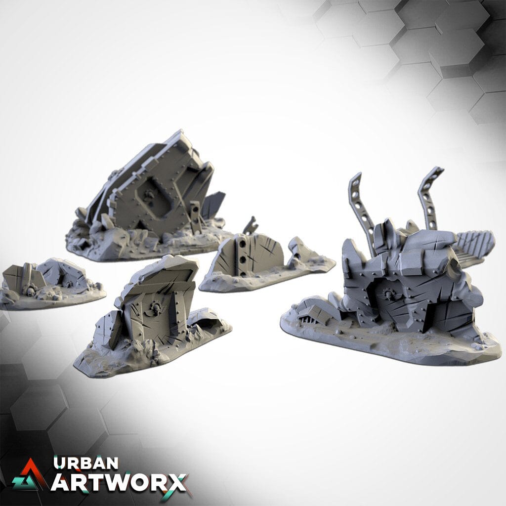 Txarli Factory - Crashed Vehicles Txarli Factory Crashed Vehicles Complete Set