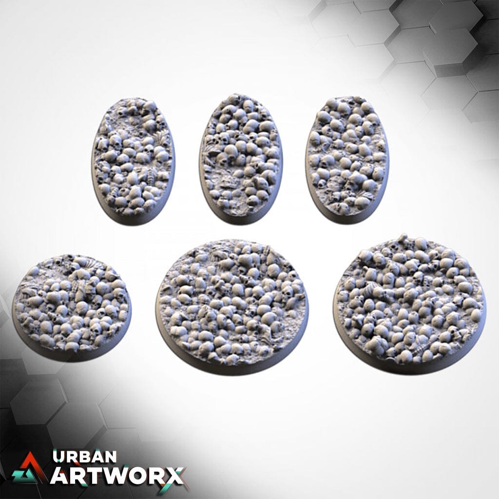 Txarli Factory - Death Skulls Bases Txarli Factory Oval 60x35mm (3)