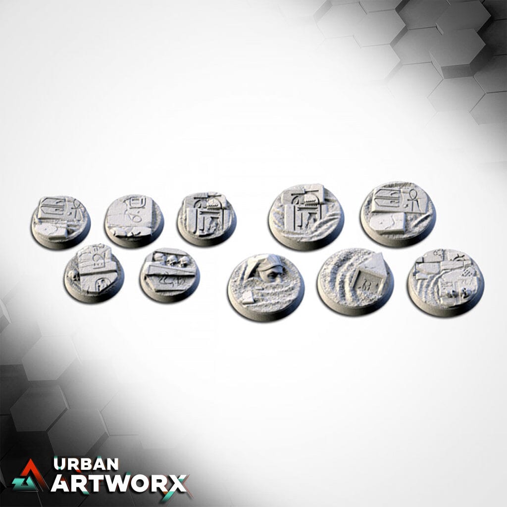 Txarli Factory - Egyptian Bases Txarli Factory Round 25mm (10)