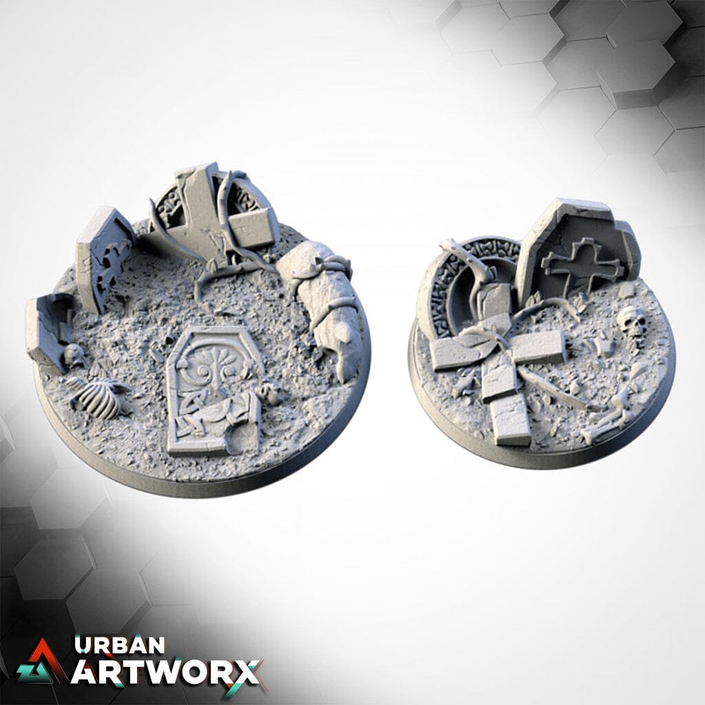 Txarli Factory - Graveyard Bases Txarli Factory Round 60mm (2)