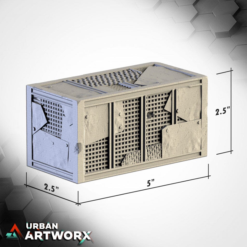 Txarli Factory - Post Apocalyptic Ruins Txarli Factory Conatiner Set (4)