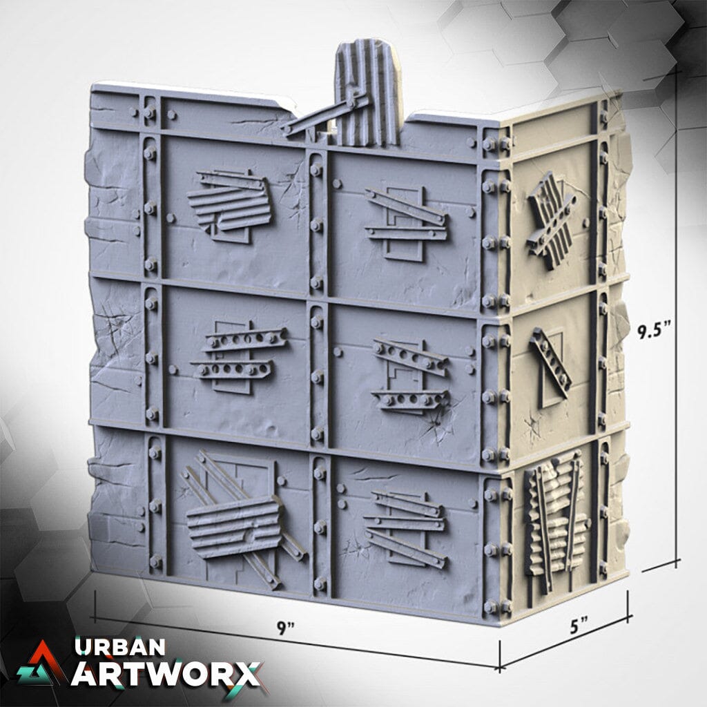 Txarli Factory - Post Apocalyptic Ruins Txarli Factory Large Ruin 2 (WTC)