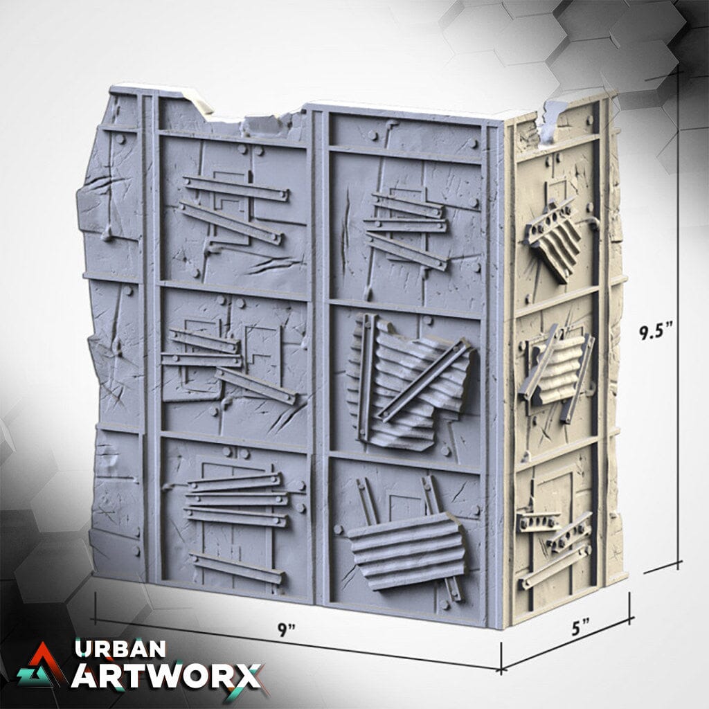 Txarli Factory - Post Apocalyptic Ruins Txarli Factory Large Ruin 3 (WTC)