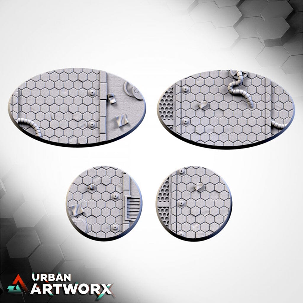 Txarli Factory - Sci Fi City Bases Txarli Factory Round 50mm (3)