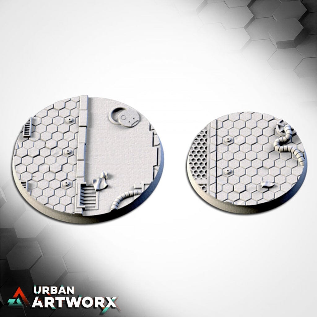 Txarli Factory - Sci Fi City Bases Txarli Factory Round 60mm (2)