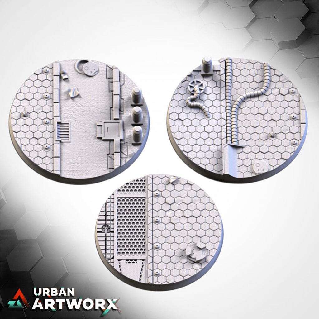 Txarli Factory - Sci Fi City Bases Txarli Factory Round 90mm