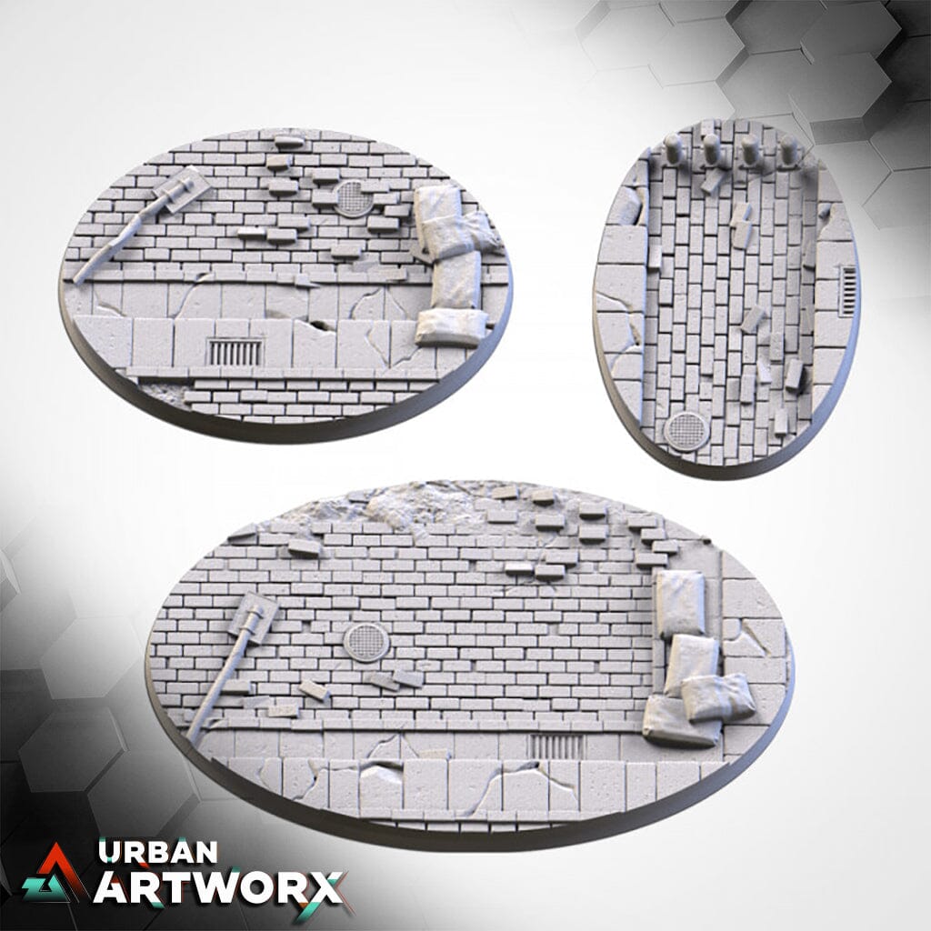 Txarli Factory - WW II City Bases Txarli Factory Oval 105x70mm
