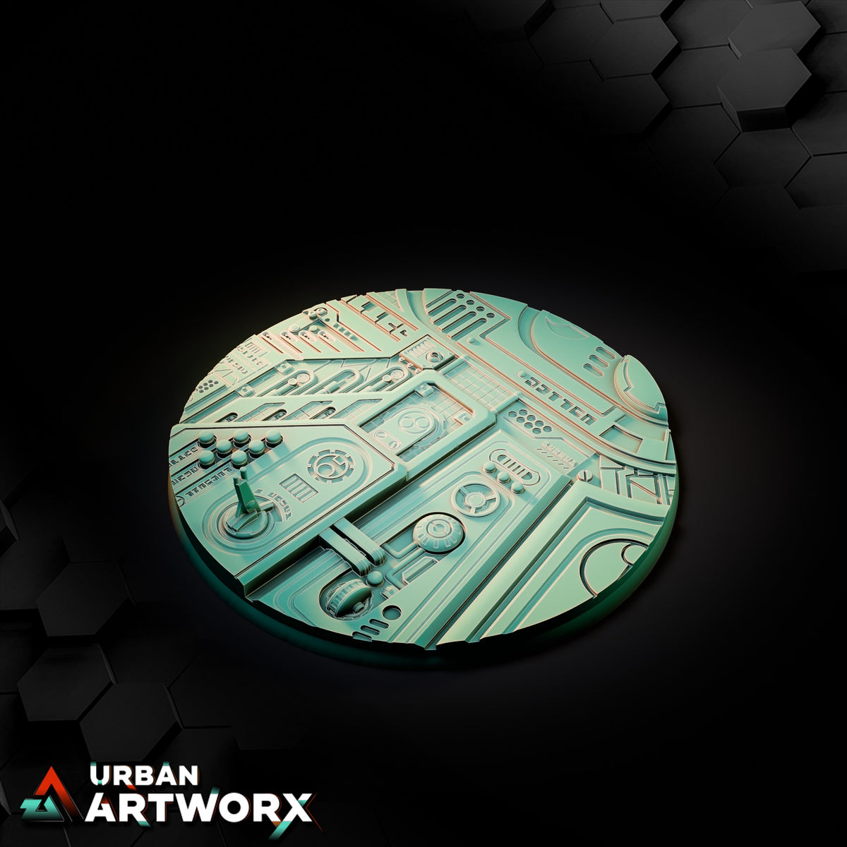 Xeno City Bases – Round 130mm