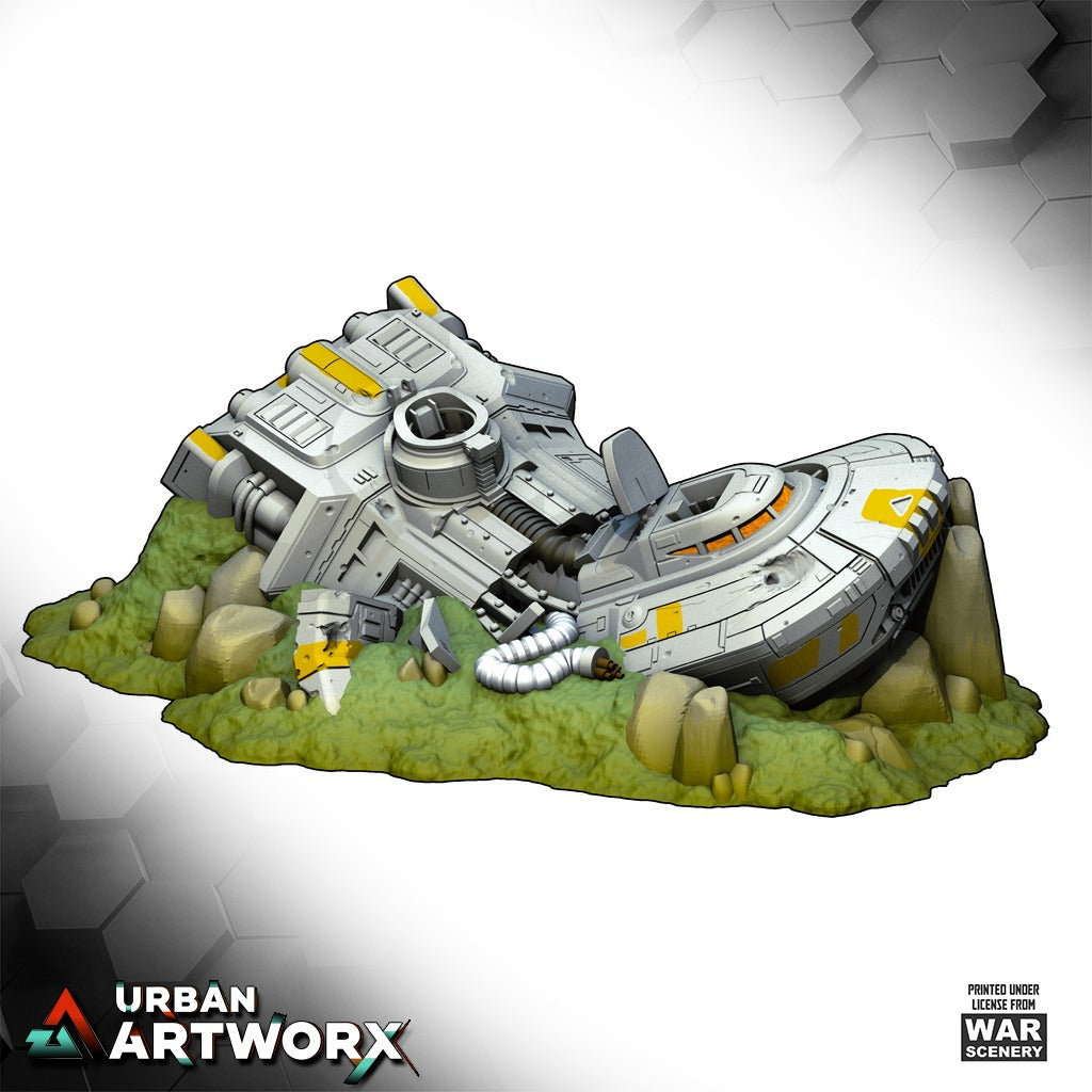 Tabletop Gelände - War Scenery - Insurgent Battleforce - Crashed Advanced Repulsor