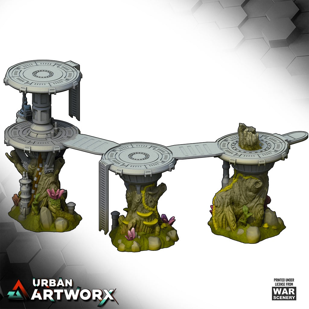 Tabletop Gelände - War Scenery - Insurgent Battleforce - Insurgent Jungle Tree Platforms