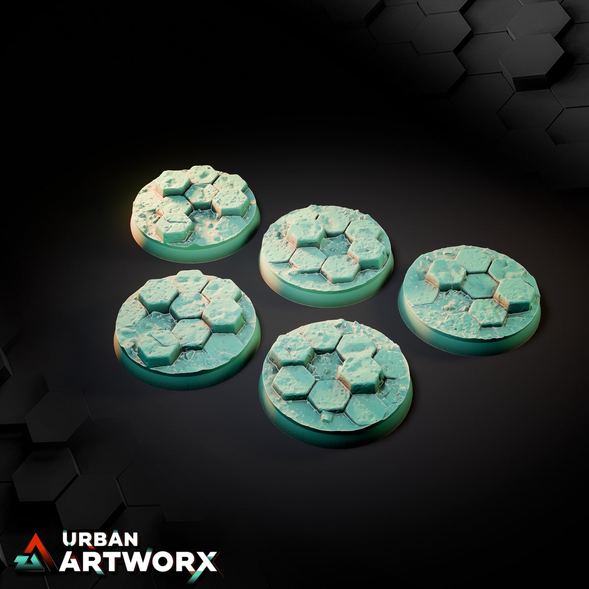 Basaltic Bases – Round 40mm (5)