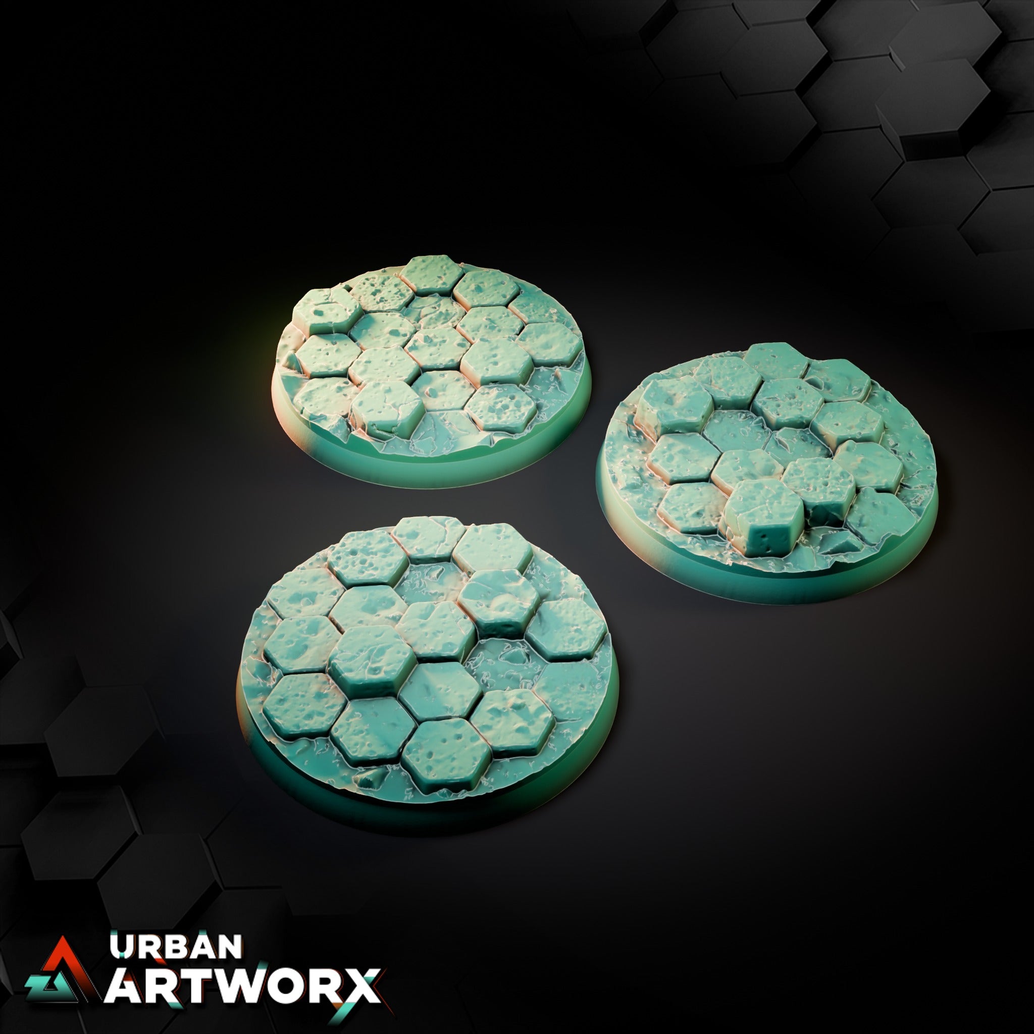 Basaltic Bases – Round 50mm (3)