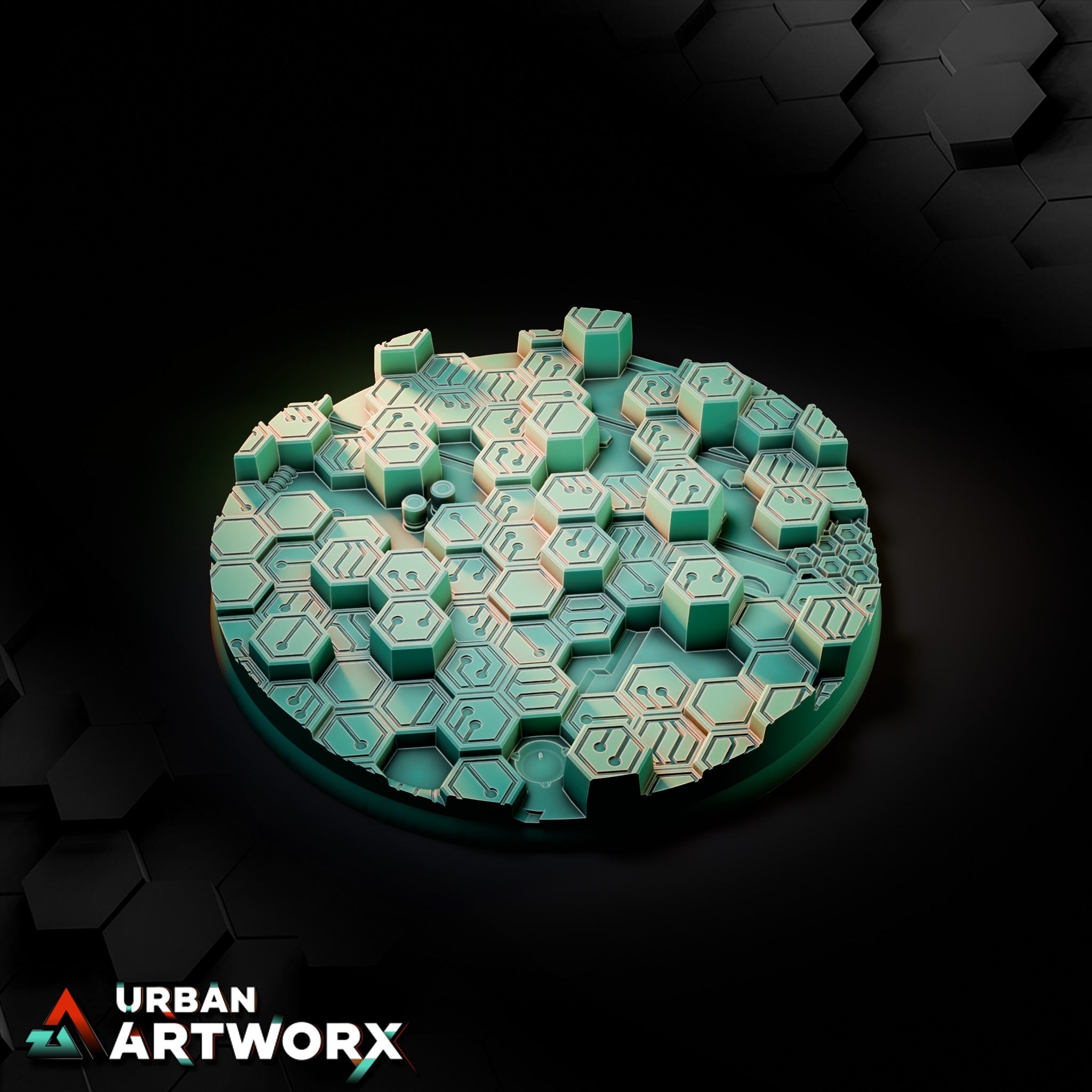 Cyberhex Bases – Round 100mm