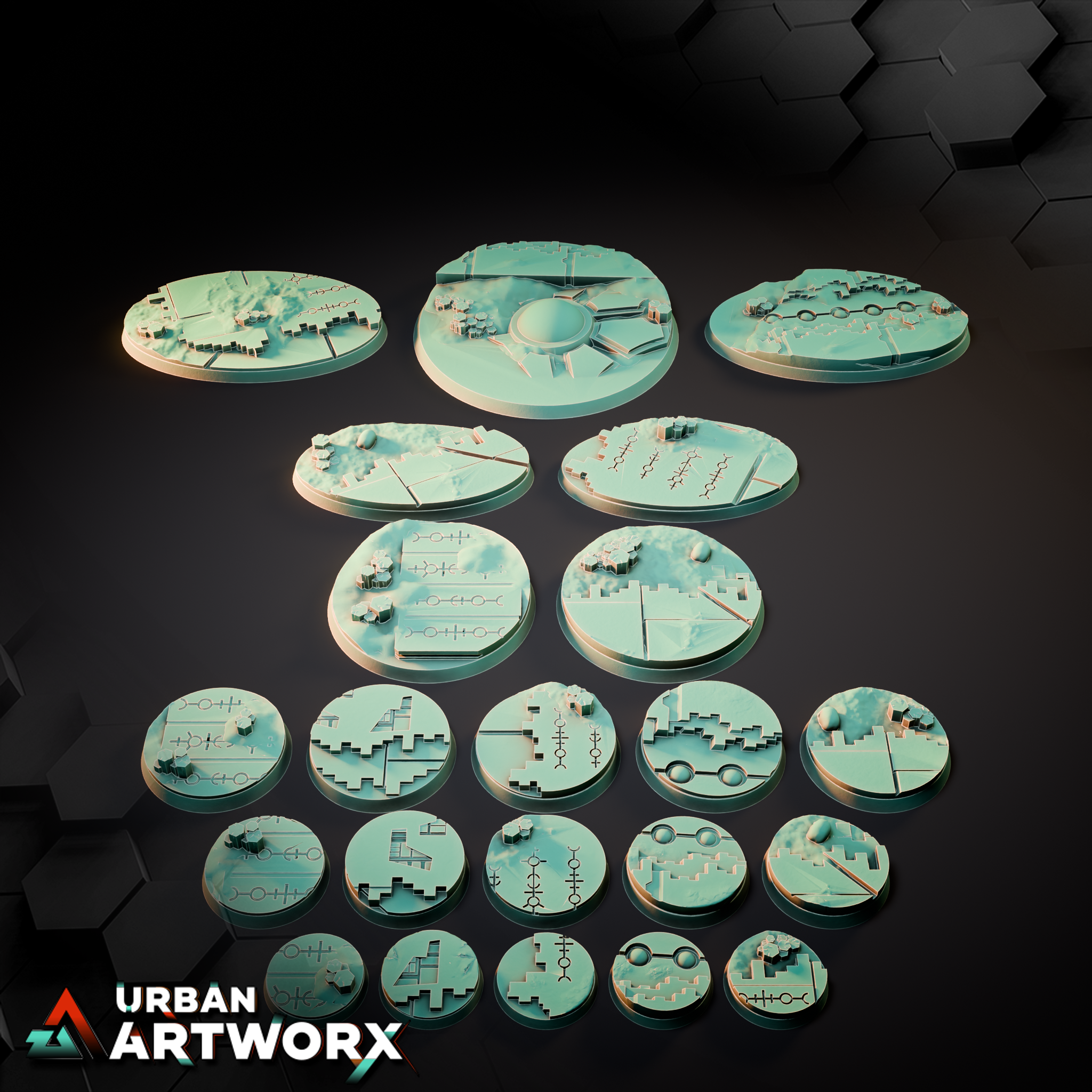 Tabletop Bases - Sacrusmundus - Davonis Ancient Burial Site Bases | Gruppenbild
