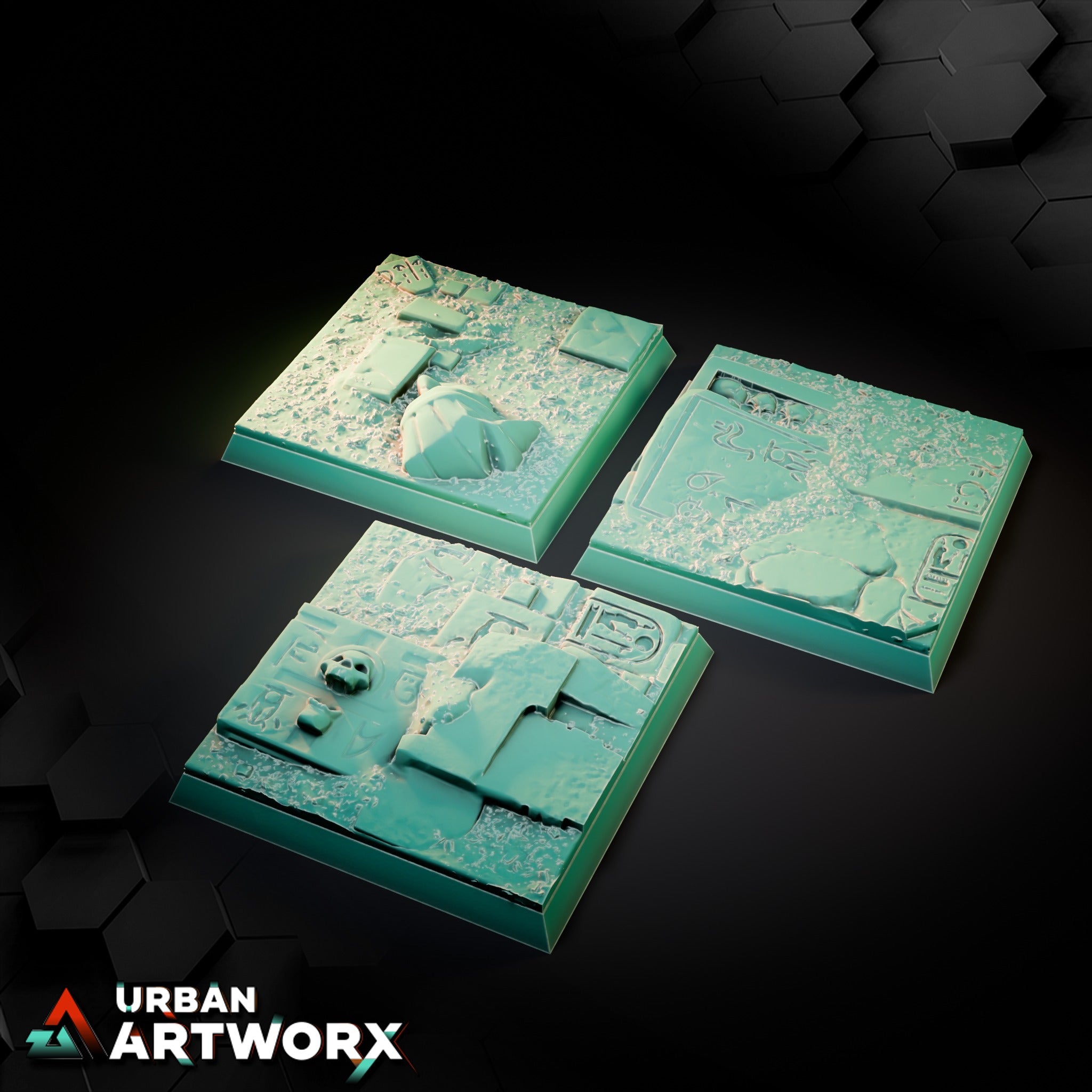 Egyptian Square Bases – Square 40x40mm (3)