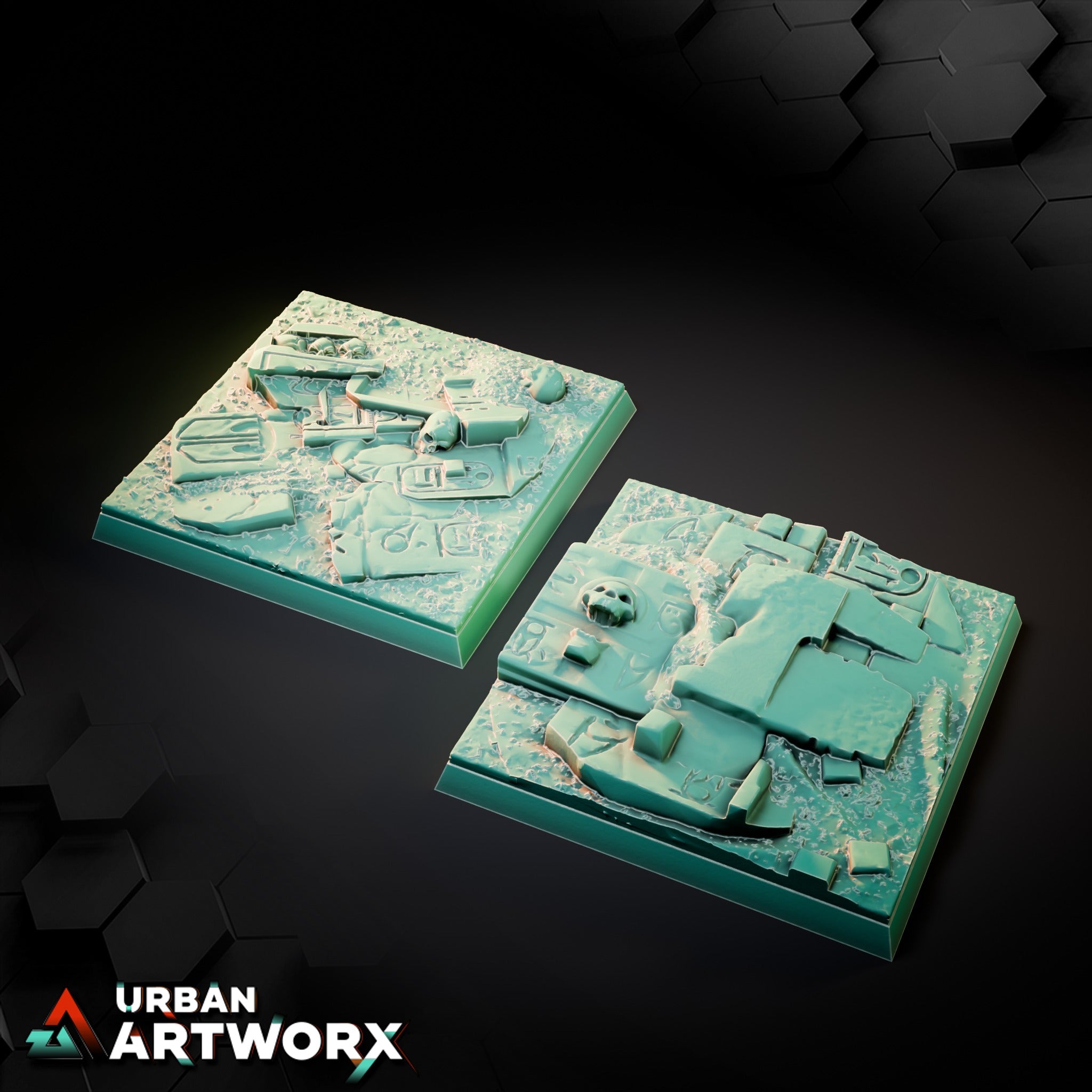 Egyptian Square Bases – Square 50x50mm (2)
