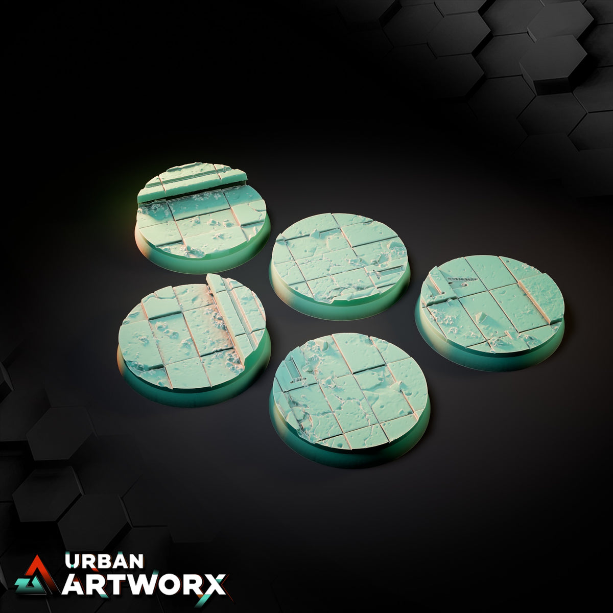 Ruined Palace Bases – Round 40mm (5)