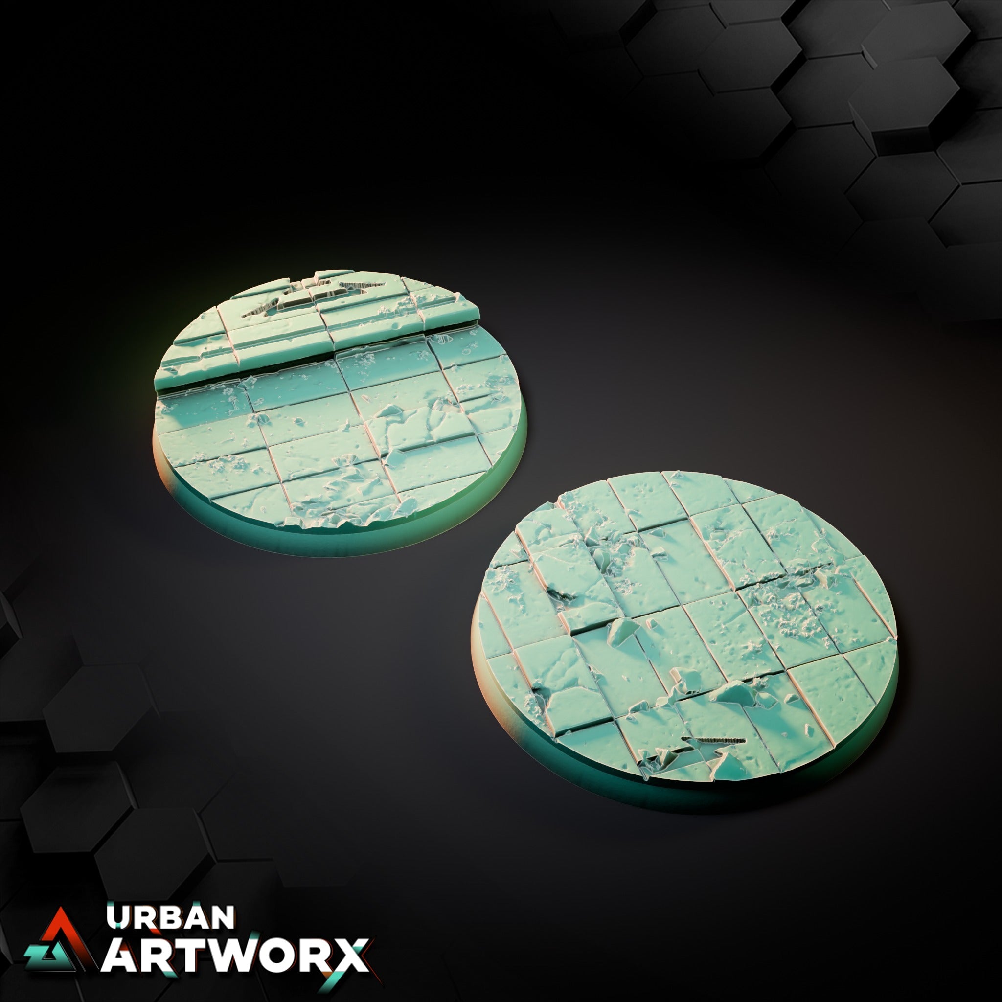 Ruined Palace Bases – Round 60mm (2)