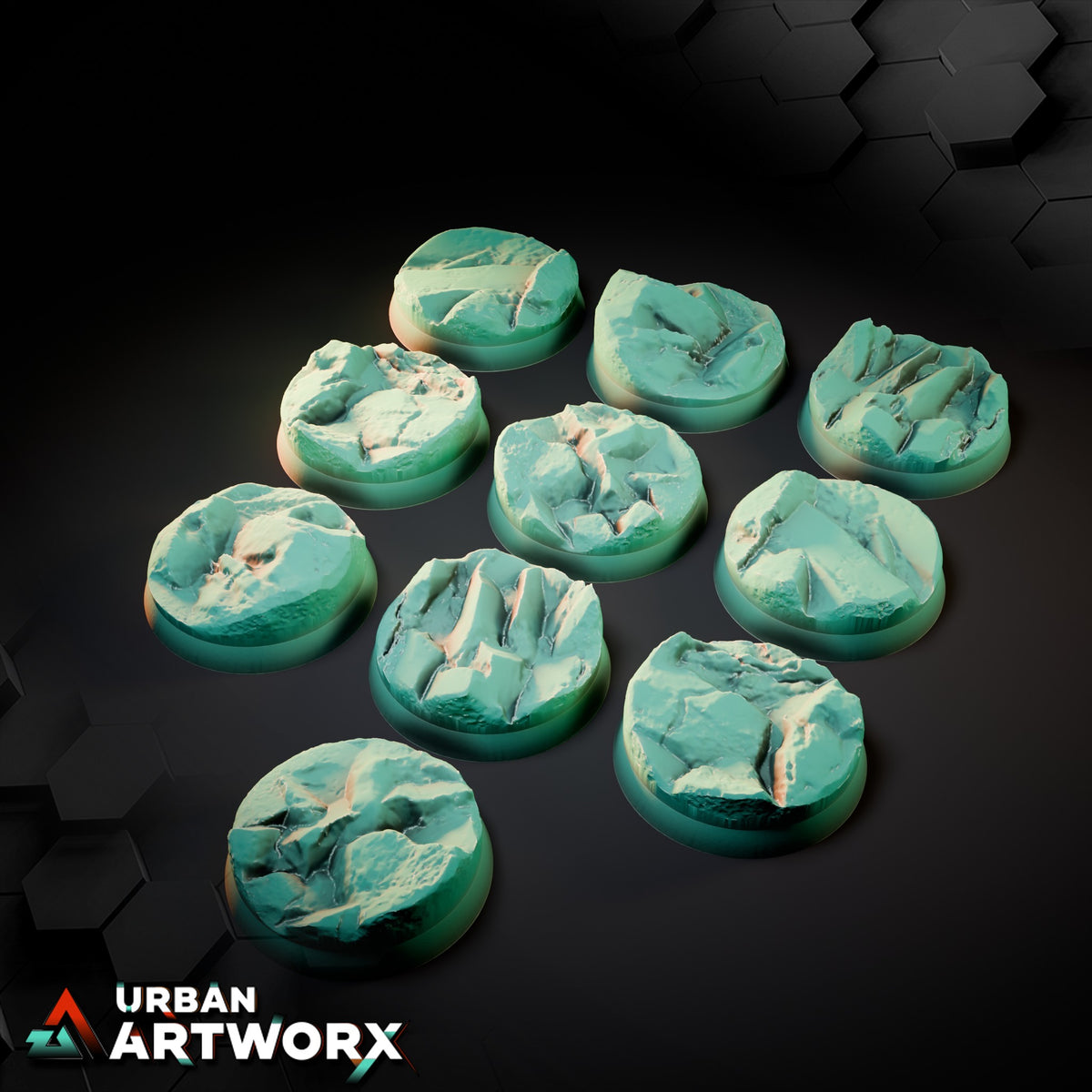 Stony Bases – Round 32mm (10)