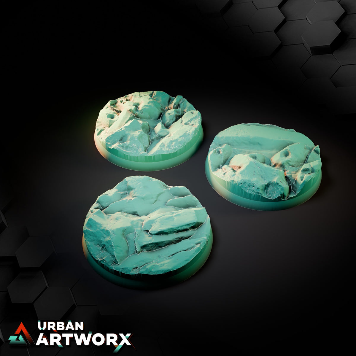 Stony Bases – Round 50mm (3)