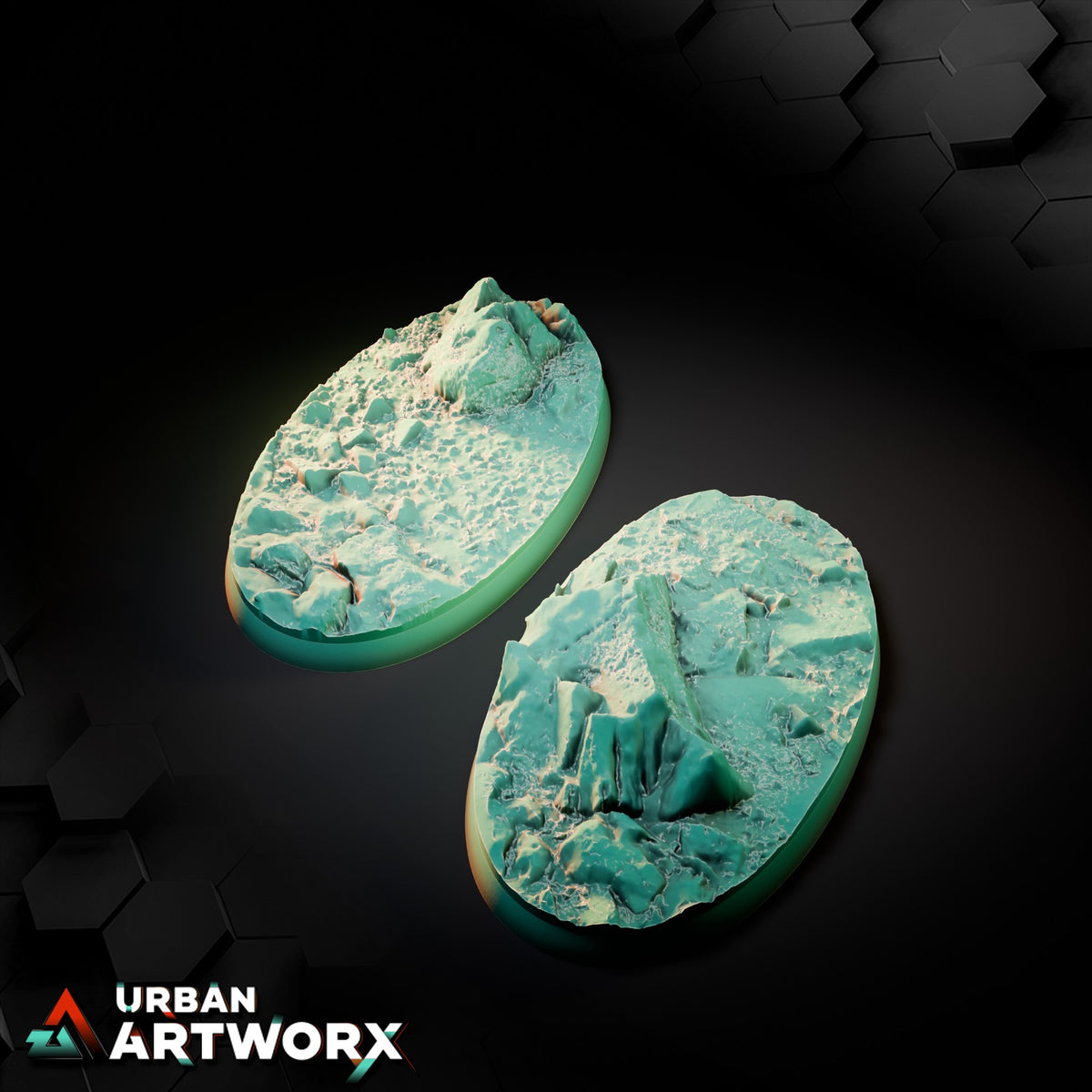 Stony Desert Bases – Oval 75x42mm (2)
