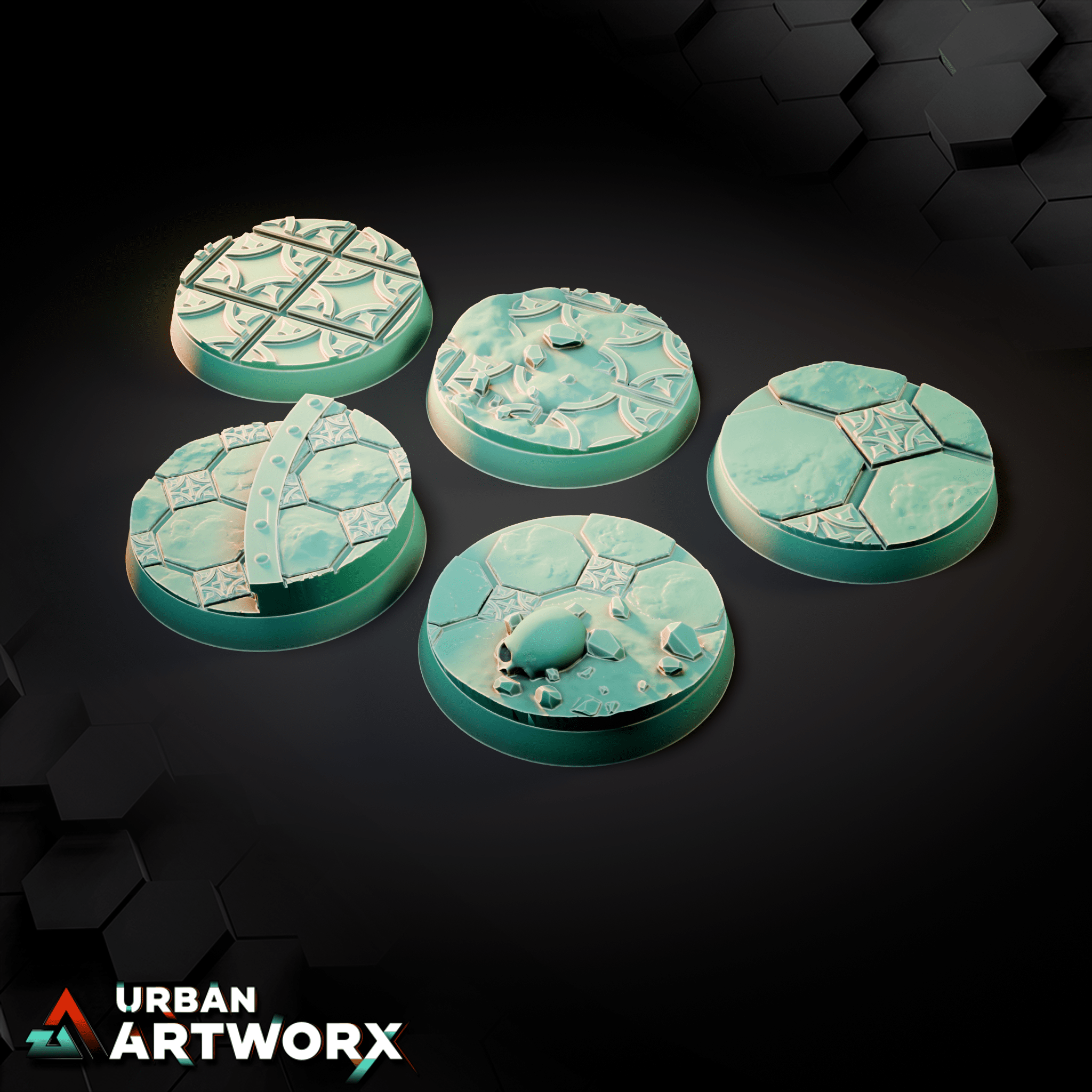 Tabletop Bases - Sacrusmundus - Emerita Imperial Suburbs Bases Sacrusmundus Round 25mm (10) 