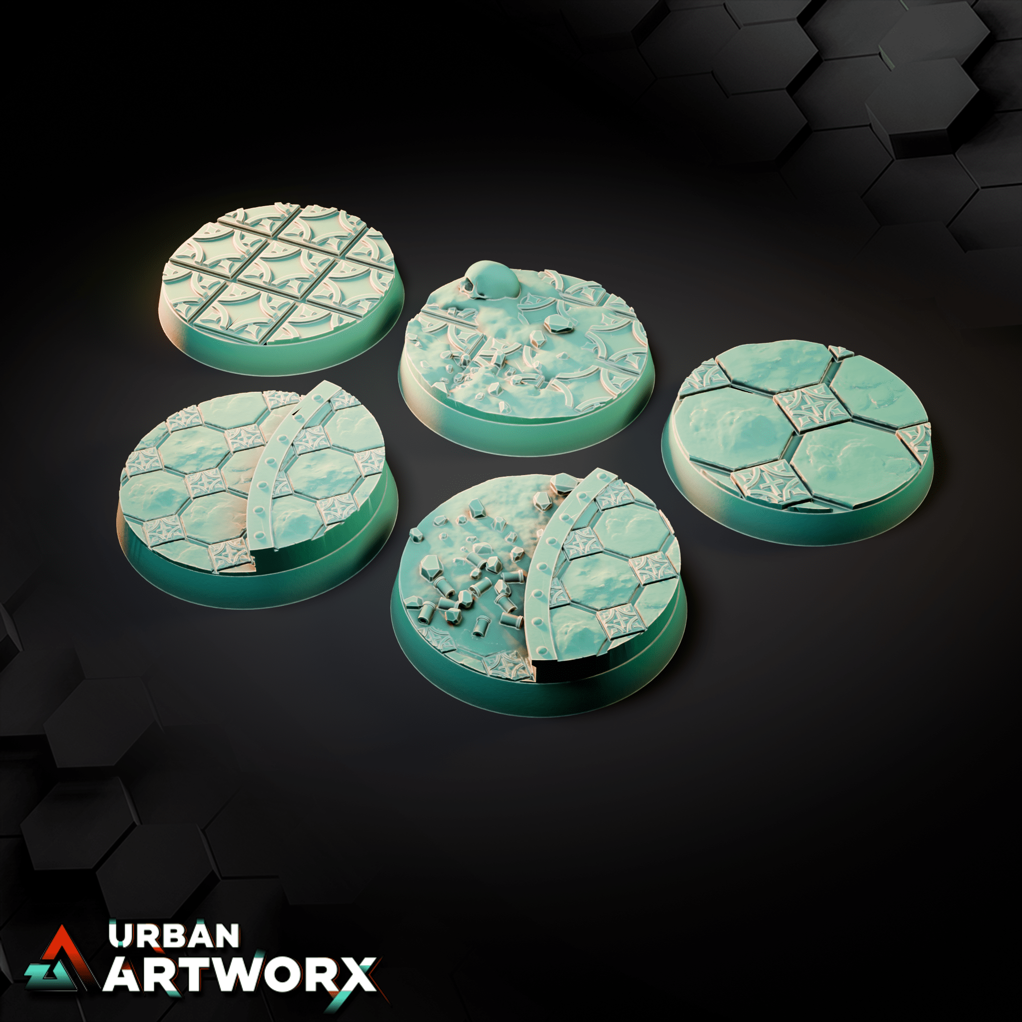 Tabletop Bases - Sacrusmundus - Emerita Imperial Suburbs Bases Sacrusmundus Round 32mm (10) 