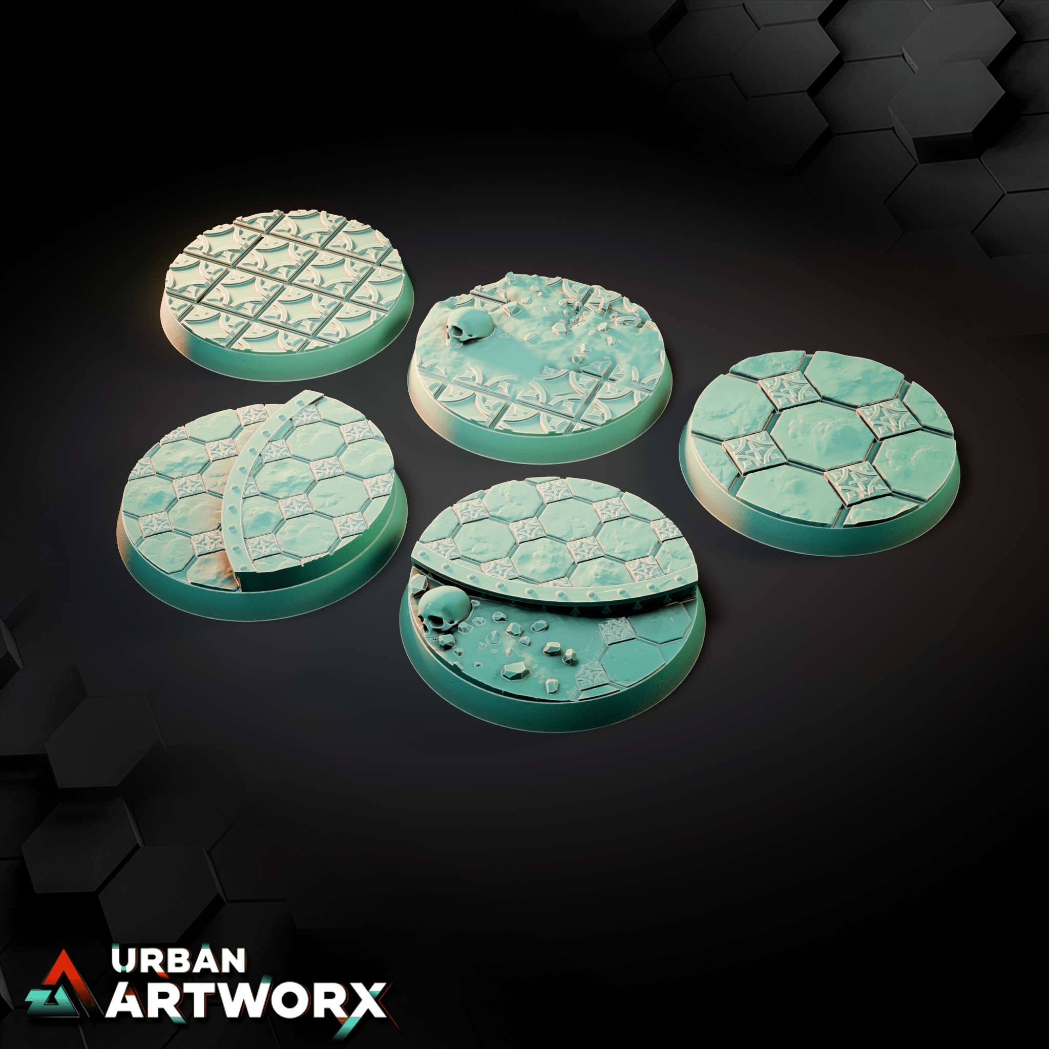 Tabletop Bases - Sacrusmundus - Emerita Imperial Suburbs Bases Sacrusmundus Round 40mm (5) 