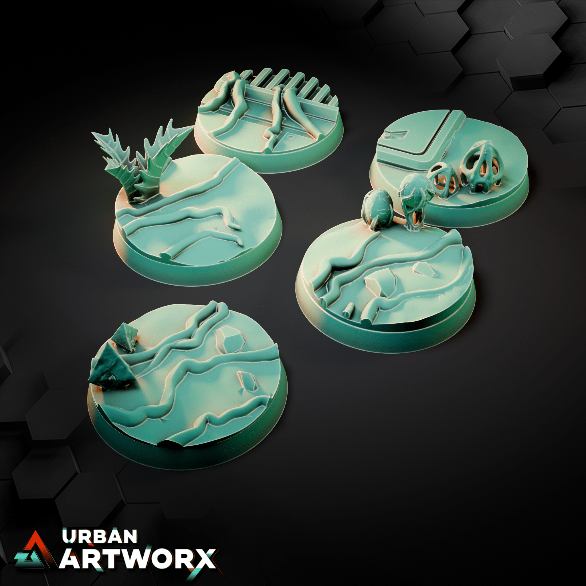 Tabletop Bases - Sacrusmundus - Galutia Living Rainforest Bases Sacrusmundus Round 25mm (10) 