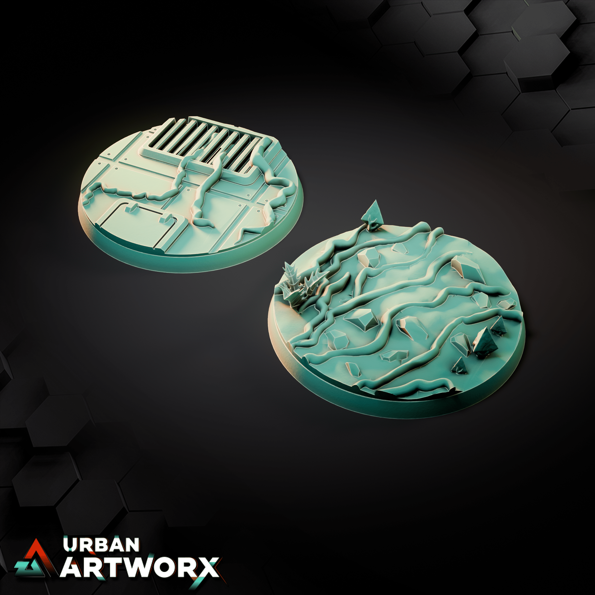 Tabletop Bases - Sacrusmundus - Galutia Living Rainforest Bases Sacrusmundus Round 60mm (2) 