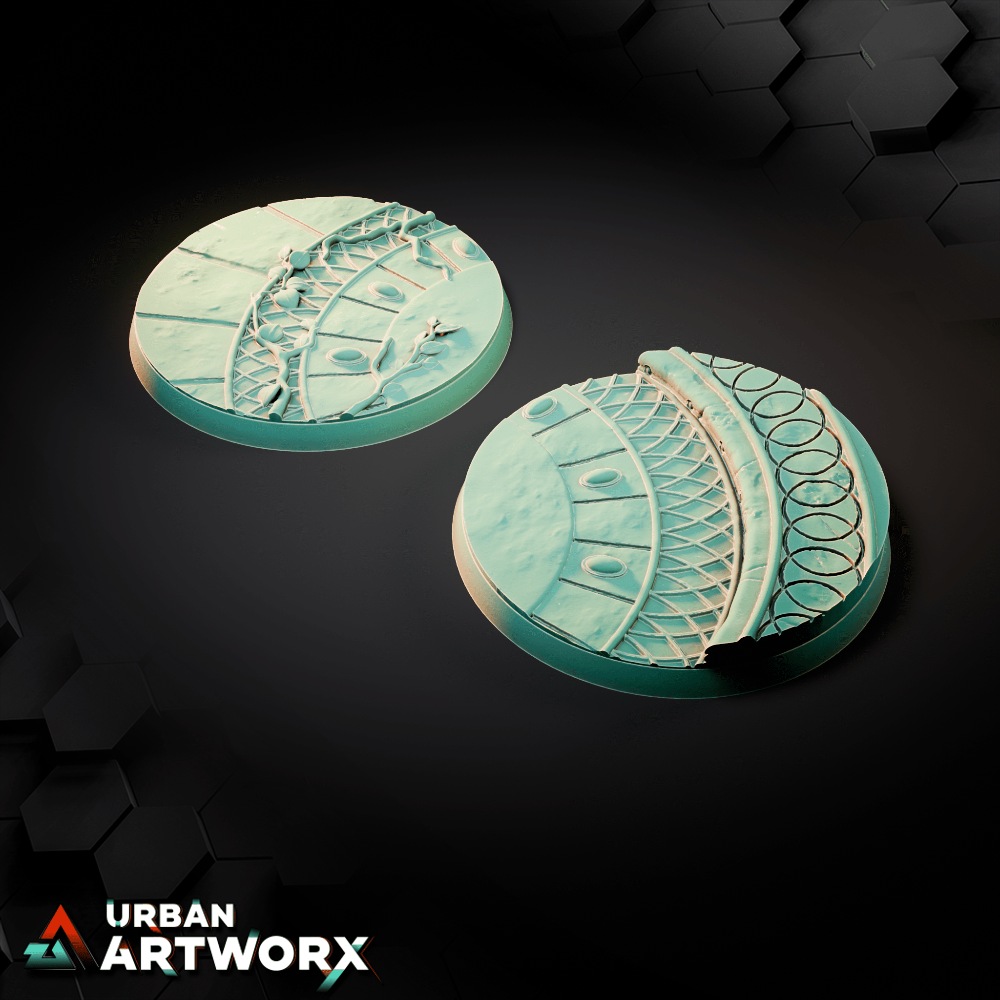 Tabletop Bases - Sacrusmundus - Lyntrath Jungle Vestiges Bases Sacrusmundus Round 60mm (2) 