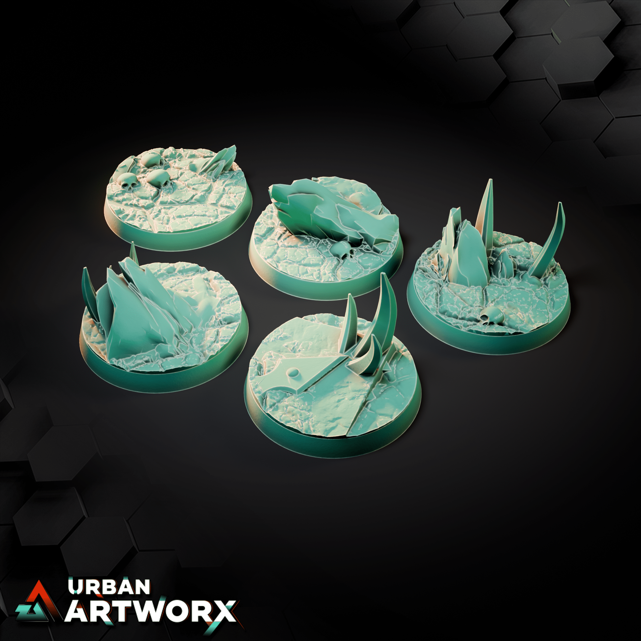 Tabletop Bases - Sacrusmundus - Sanguis Crimson Anomaly Bases Sacrusmundus Round 25mm (10) 