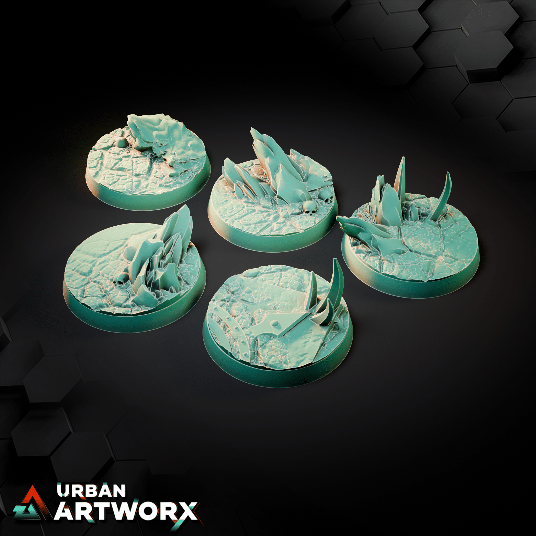 Tabletop Bases - Sacrusmundus - Sanguis Crimson Anomaly Bases Sacrusmundus Round 32mm (10) 