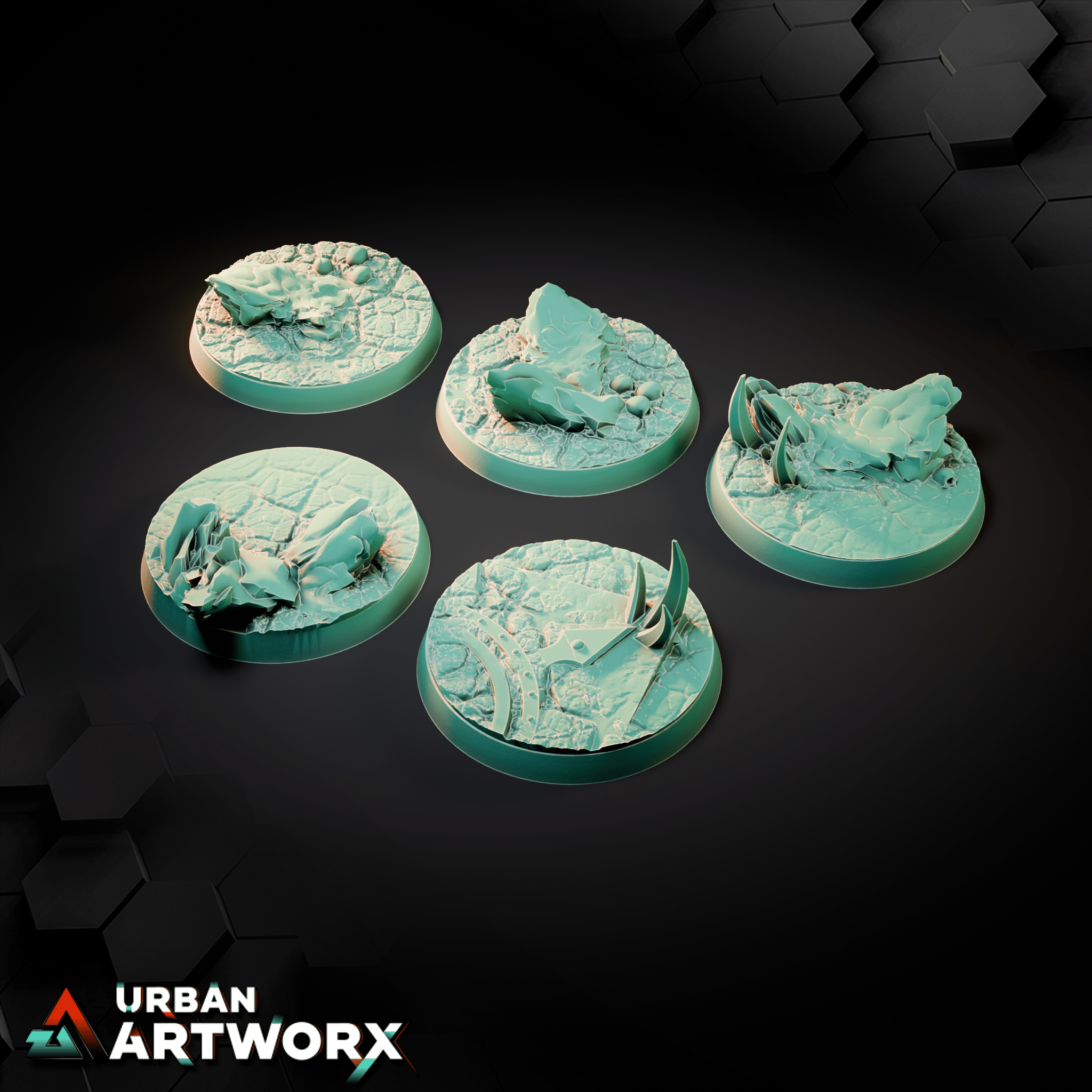 Tabletop Bases - Sacrusmundus - Sanguis Crimson Anomaly Bases Sacrusmundus Round 40mm (5) 